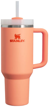Stanley Quencher H2.0 Tumbler with Handle & Straw 40 oz | Twist On 3-Way Lid | Cupholder Compatible for Travel | Insulated Stainless Steel Cup | BPA-Free | Nectarine